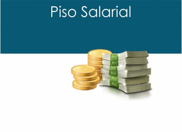 Pisos salariais a partir de março