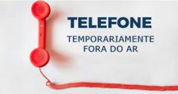 Atenção! Problemas na rede telefônica!